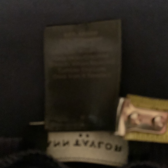 Ann Taylor - ladies top Navy full button front, 3/4 sleeves - Picture 3 of 3